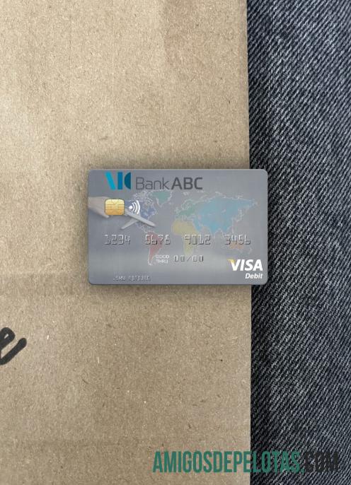 Jordan Arab Banking Corporation (ABC) Cartão de débito Visa Photolook Front exemplo